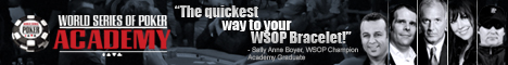World Series of Poker Academy Boot Camp Banner 1